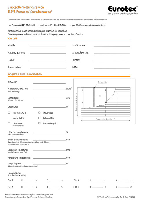 Formularz zapytania EiSYS