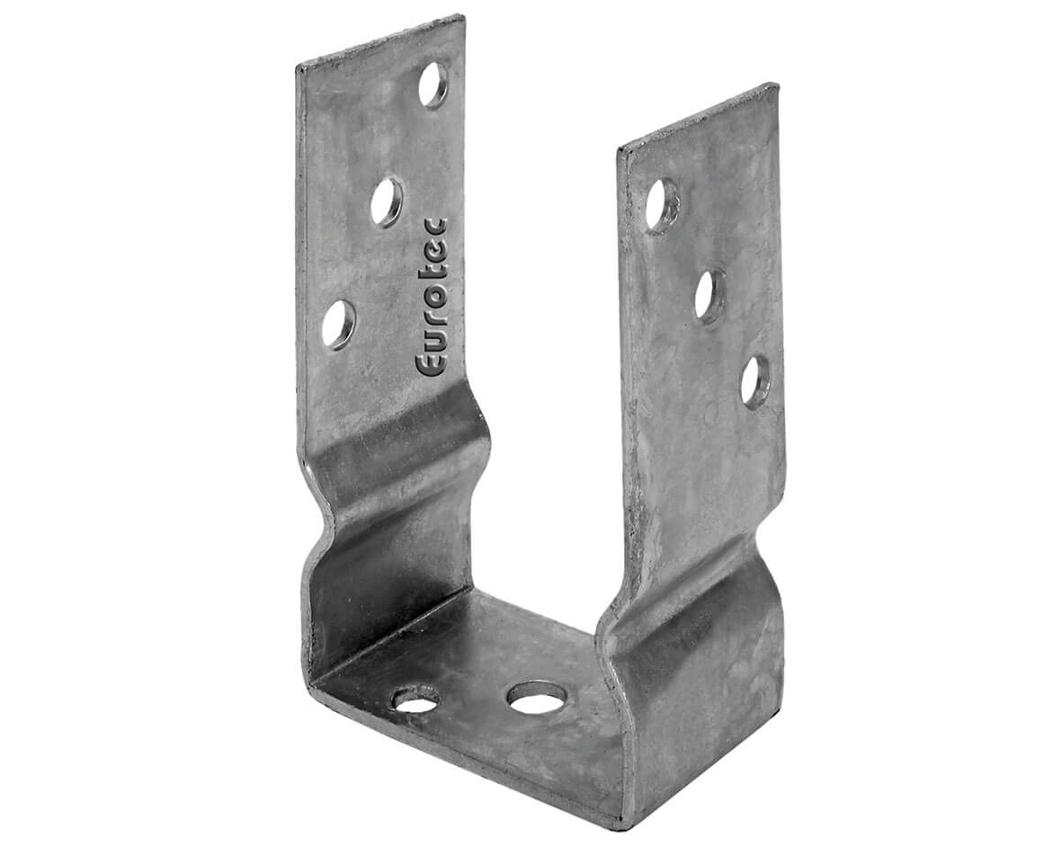 U post holder, hot-dip galvanised steel