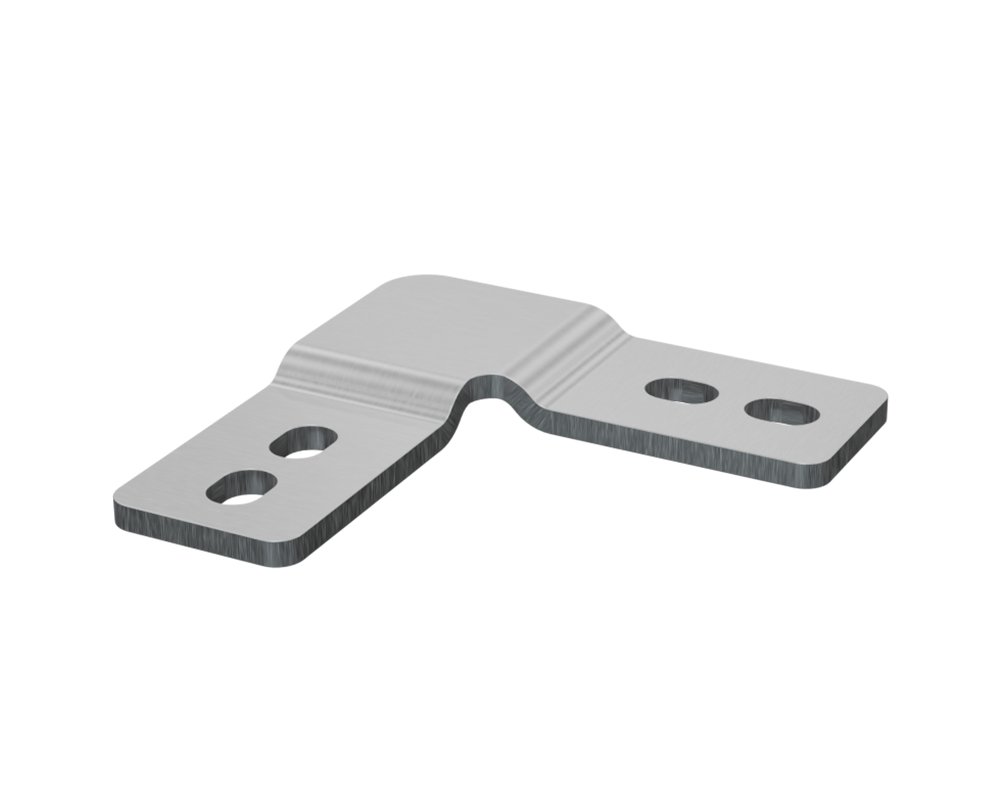 Butterfly 90° profile connector, centre-aligned