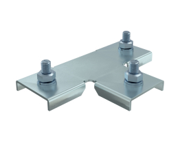 Flat roof with a roof pitch up to 5° maximum - T-profile connector