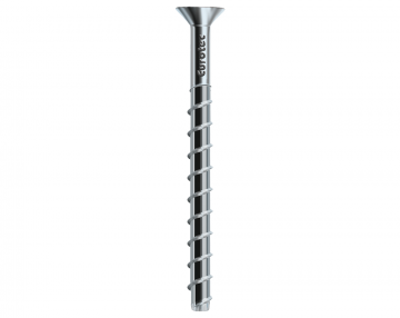 Rock concrete screw, countersunk head