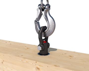 Ball supporting bolt for lifting anchor