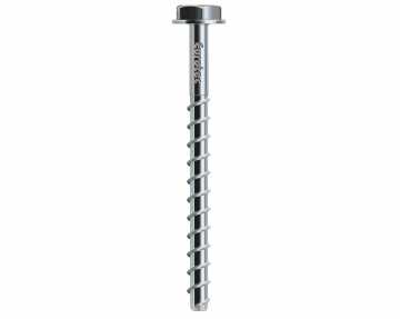 Rock concrete screw, hexagonal with flange