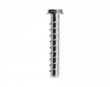 Rock concrete screw, hexagonal with flange, specially coated