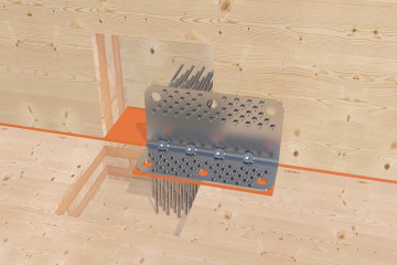 CLT system brackets - load bearing in all load directions